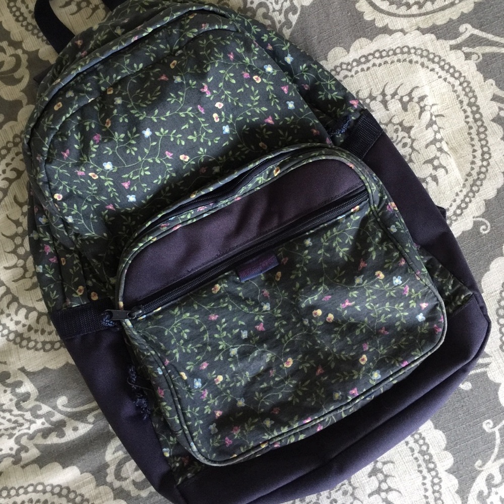 vintage floral backpack